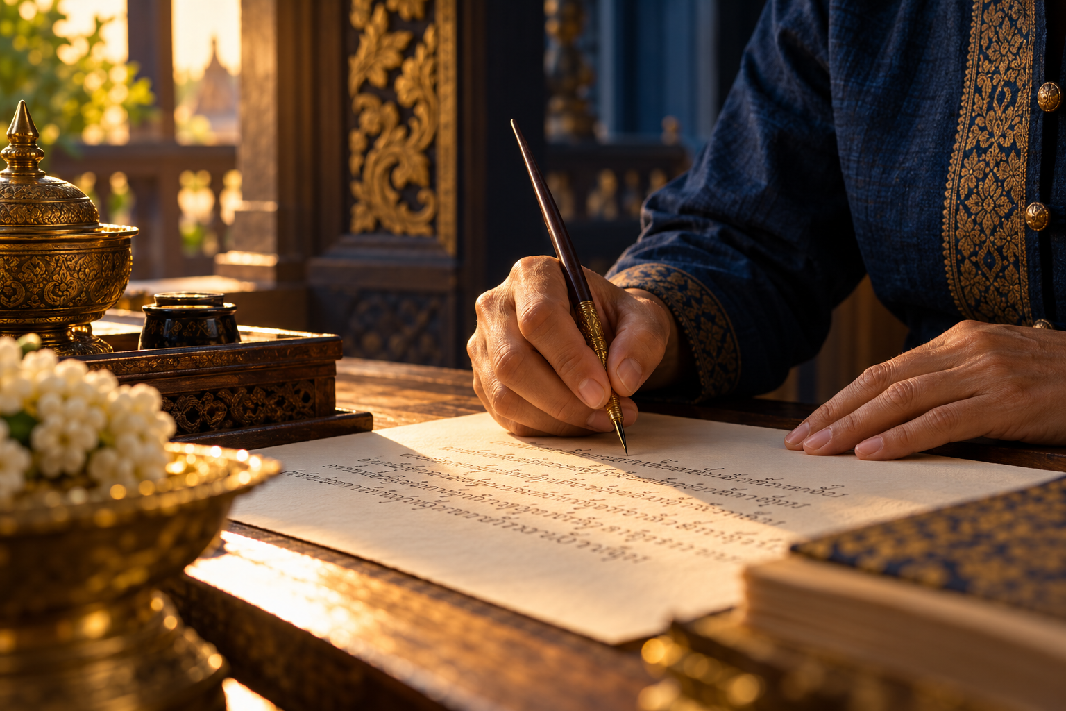 Thai calligraphy — illustration ODYSVIA