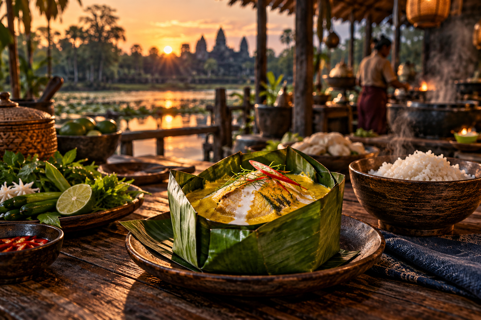 Illustration de voyage au Cambodge