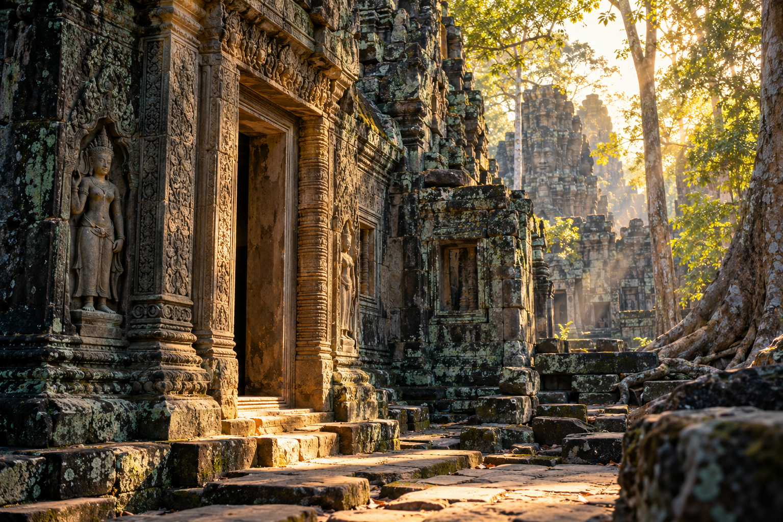 Illustration de voyage au Cambodge