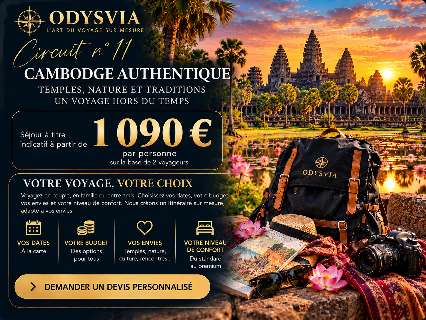 Circuit 11 – Cambodge authentique – Votre voyage, votre choix