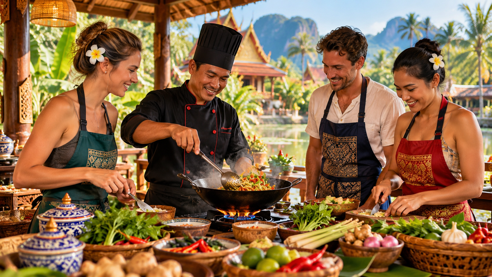 Cours de cuisine thaïlandaise, illustration