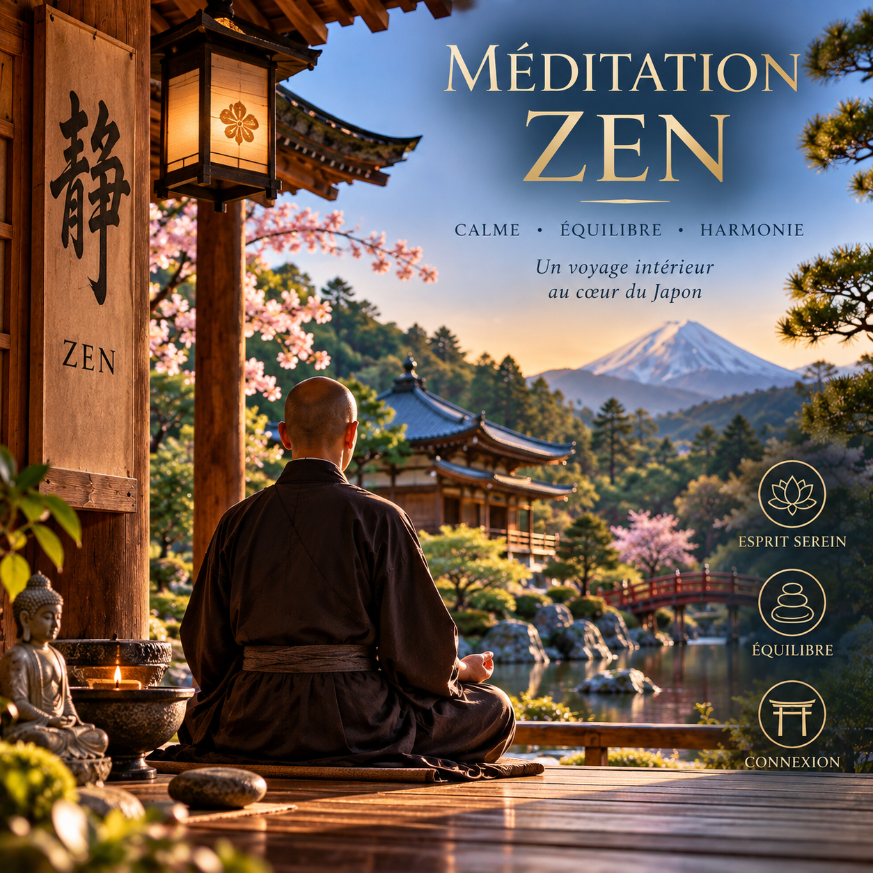 Méditation zen au Japon