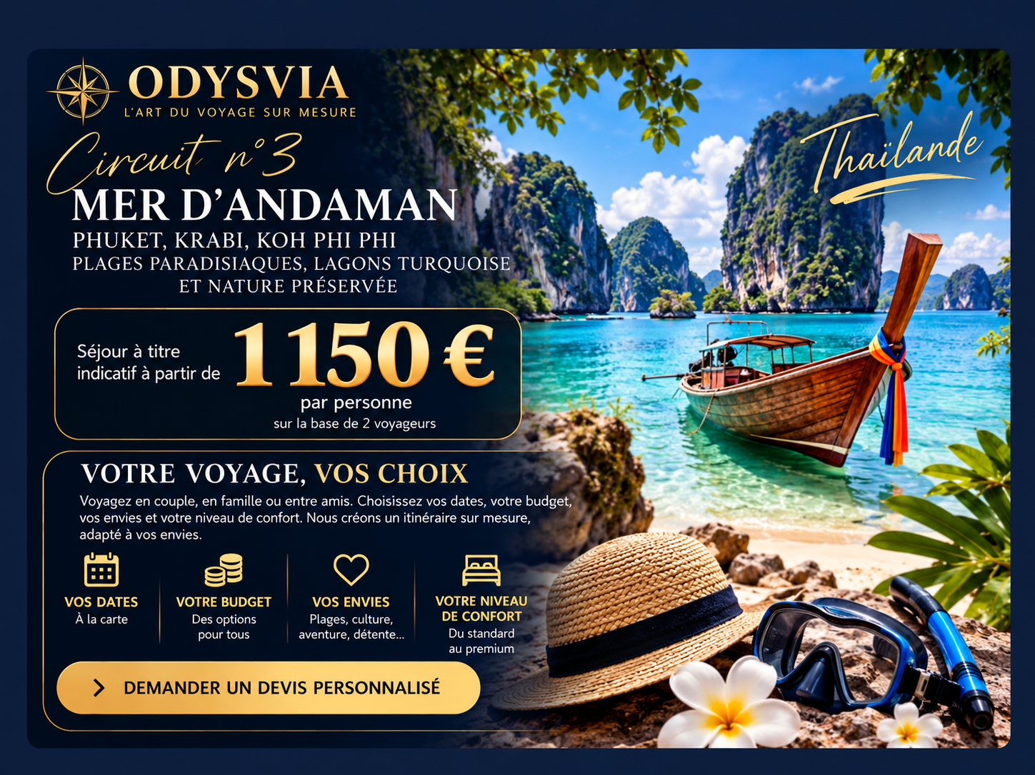 Circuit 3 Mer d’Andaman — votre voyage, vos choix — à partir de 1 150 euros